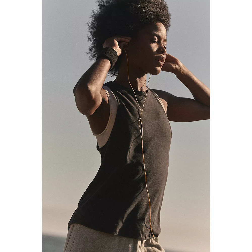 $38 Free People Movement Black Inhale Activewear Tank Top Small NEW